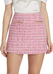 Generation Love Blanche Metallic Tweed Miniskirt