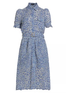Generation Love Claudia Lace Belted Shirtdress