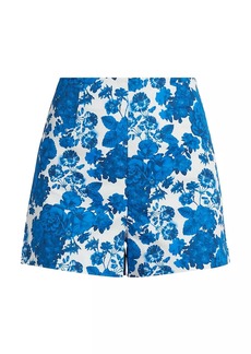 Generation Love Danny Floral Cotton High-Waisted Shorts