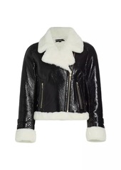 Generation Love Dion Faux Shearling-Trimmed Moto Jacket