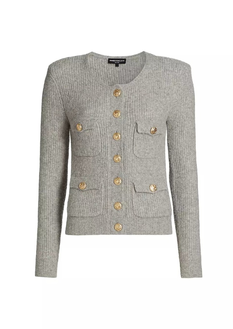 Generation Love Ellison Rib-Knit Cardigan