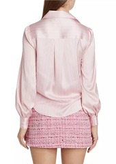 Generation Love Emory Pinstripe Tie-Front Blouse