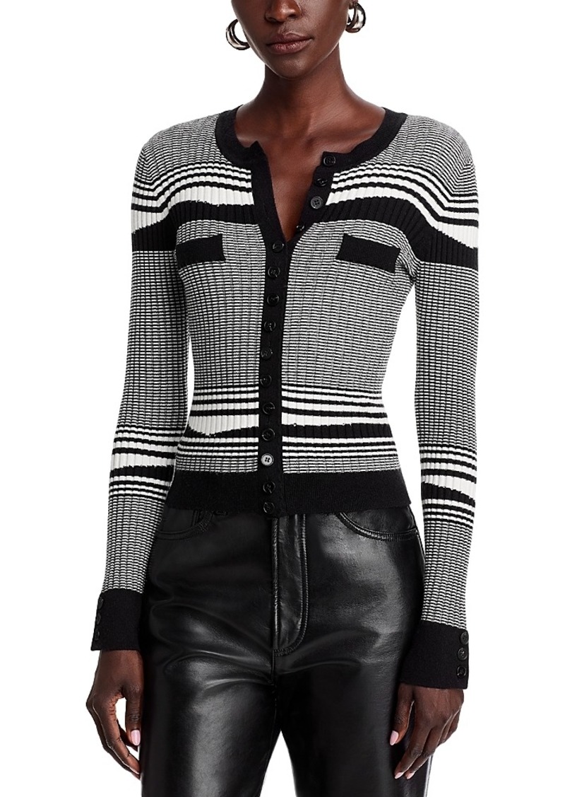 Generation Love Beatrix Striped Button Front Cardigan