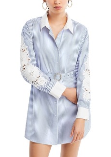 Generation Love Mabel Lace Sleeve Shirt Dress