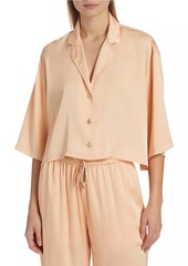 Generation Love Kenzie Cropped Satin Shirt