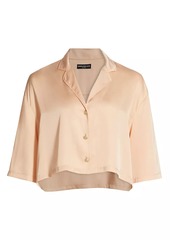 Generation Love Kenzie Cropped Satin Shirt