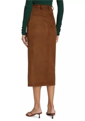 Generation Love Medina Belted Faux-Suede Skirt