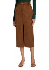 Generation Love Medina Belted Faux-Suede Skirt