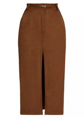 Generation Love Medina Belted Faux-Suede Skirt