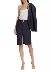 Generation Love Melissa Belted Denim Skirt