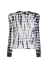 Generation Love Natasha Tie-Dye Puff-Sleeve Sweatshirt