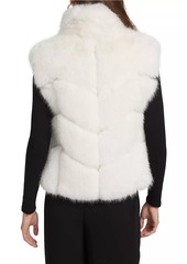 Generation Love Rosario Chevron Faux-Fur Vest