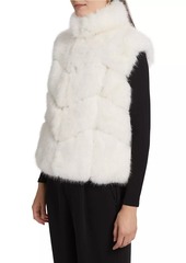 Generation Love Rosario Chevron Faux-Fur Vest