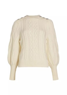 Generation Love Rylan Wool Cable-Knit Sweater