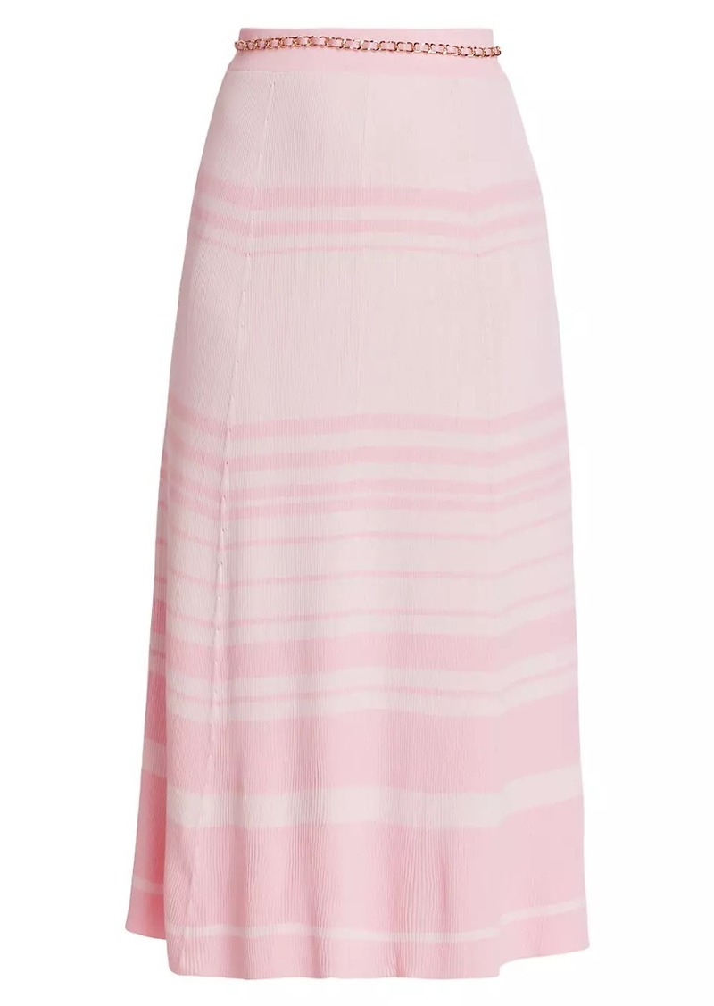 Generation Love Tiana Stripe Rib-Knit Midi-Skirt