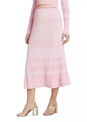 Generation Love Tiana Stripe Rib-Knit Midi-Skirt