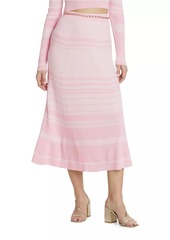 Generation Love Tiana Stripe Rib-Knit Midi-Skirt