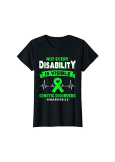 Genetic Denim Womens Genetic Disorders Awareness Not Every Disability is Visible T-Shirt