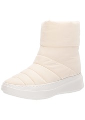 Kenneth Cole Rosette Puff Slip On Boot Off White /