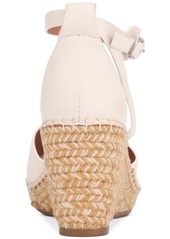 Gentle Souls Women's Charli Ankle-Strap Espadrille Wedge Sandals - Off White