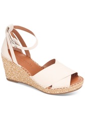 Gentle Souls Women's Charli Ankle-Strap Espadrille Wedge Sandals - Off White