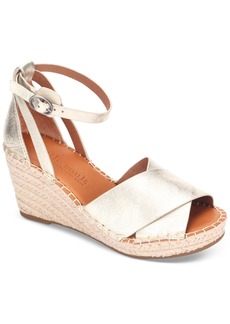 Gentle Souls Women's Charli Ankle-Strap Espadrille Wedge Sandals - Ice