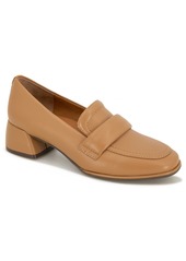 Gentle Souls Women's Easton Block Heel Loafer - Camel Leather