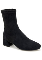 Gentle Souls Women's Emily Block Heel Bootie - Black Suede