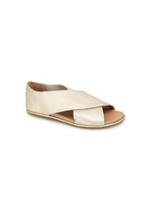 Gentle Souls Women's Laniey Slip-On Sandals - Champagne Leather