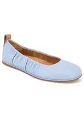 Gentle Souls Women's Mavis Ballet Flat Heel Sandal - Ashley Blue Leather