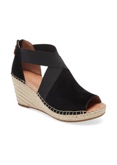 Gentle Souls by Kenneth Cole Gentle Souls Signature Colleen Wedge Sandal in Black Suede at Nordstrom