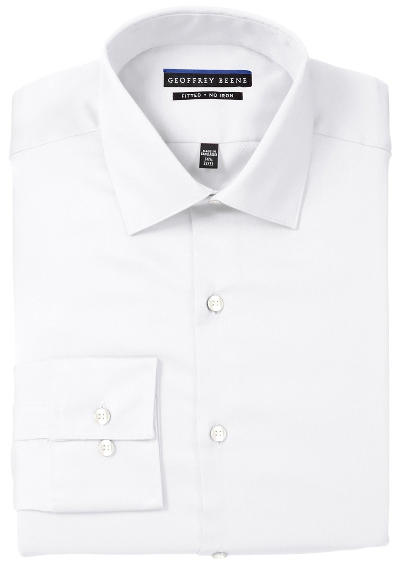Geoffrey Beene Geoffrey Beene Men's Fitted Sateen Shirt | Tops