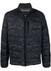 Geox camouflage print puffer jacket