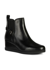 Geox Anylla Wedge Chelsea Boot in Black Leather at Nordstrom