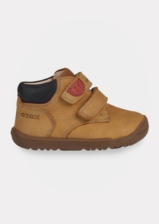 Geox Boy's Macchia Nubuck Leather Boots  Baby/Toddlers
