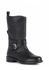 Geox Catria Waterproof Leather Boot in Black Oxford at Nordstrom