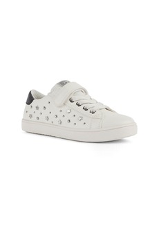 Geox Kathe Stud Sneaker in White/Silver at Nordstrom