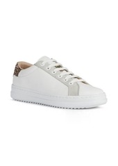 Geox Pontoise 17 Sneaker in White/Brow Leather at Nordstrom