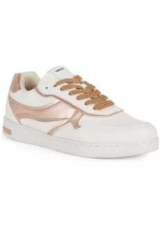 Geox Jaysen Womens Faux Leather Lifestyle Casual And Fashion Sneakers