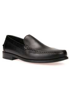 Geox New Damon 2 Venetian Slip-On Shoe in Black Leather at Nordstrom