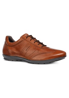 Geox Symbol 25 Euro Sneaker in Brown Leather at Nordstrom