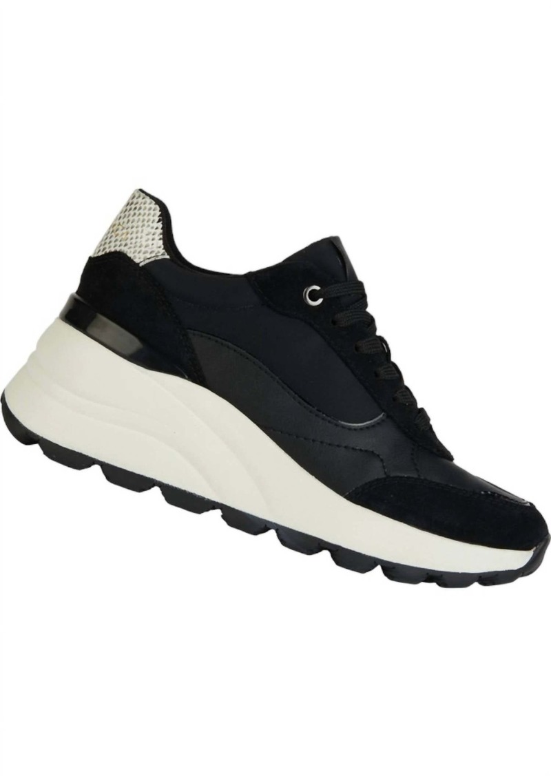 Geox Women's Spherica Ec13 Sneakers In Black