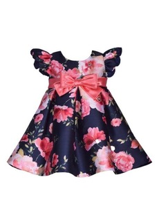 GERSON & GERSON Floral Ruffle Party Dress