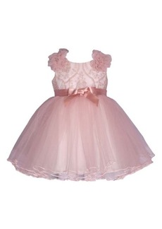 GERSON & GERSON Kids' Embroidered Tulle Ballerina Dress