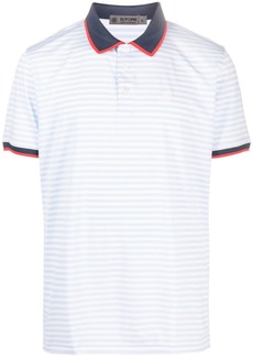 G/FORE logo-embroidered striped polo shirt