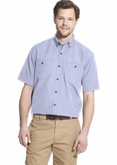 G.H. Bass & Co. Men's Explorer Short Sleeve Fishing Shirt Solid Button Pocket