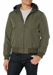 G.H. Bass & Co. Men's Ultra Loft Water Resistant Breathable Hooded Bomber Jacket