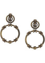 Gianfranco Ferré 1990s rhinestone-embellished dangling hoop earrings