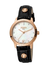Gianfranco Ferré Ferre Milano Ladie's White MOP Dial Leather Watch