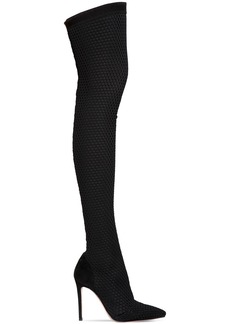 Gianvito Rossi 100mm Over The Knee Stretch Knit Boots